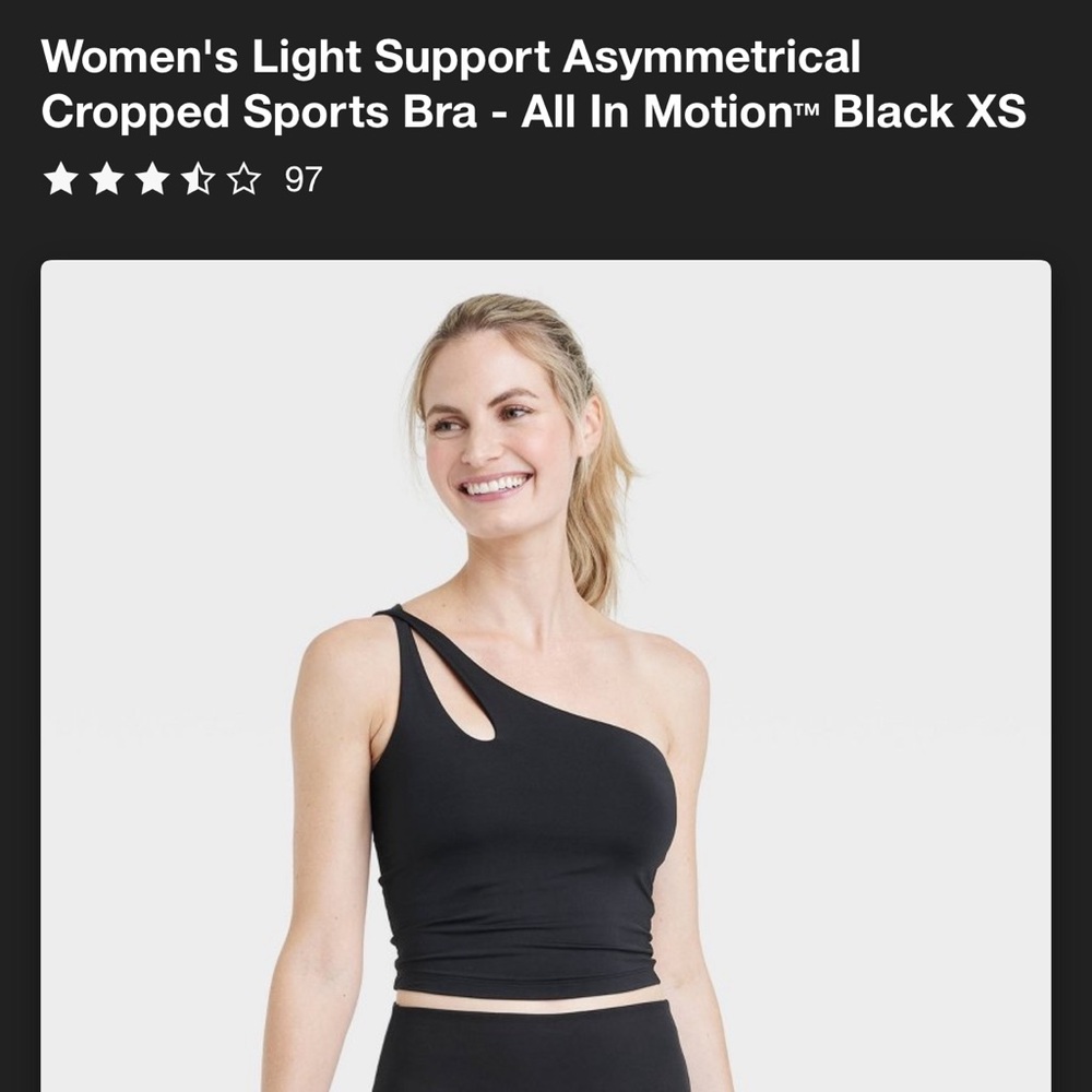 Target All in Motion asymmetrical bra